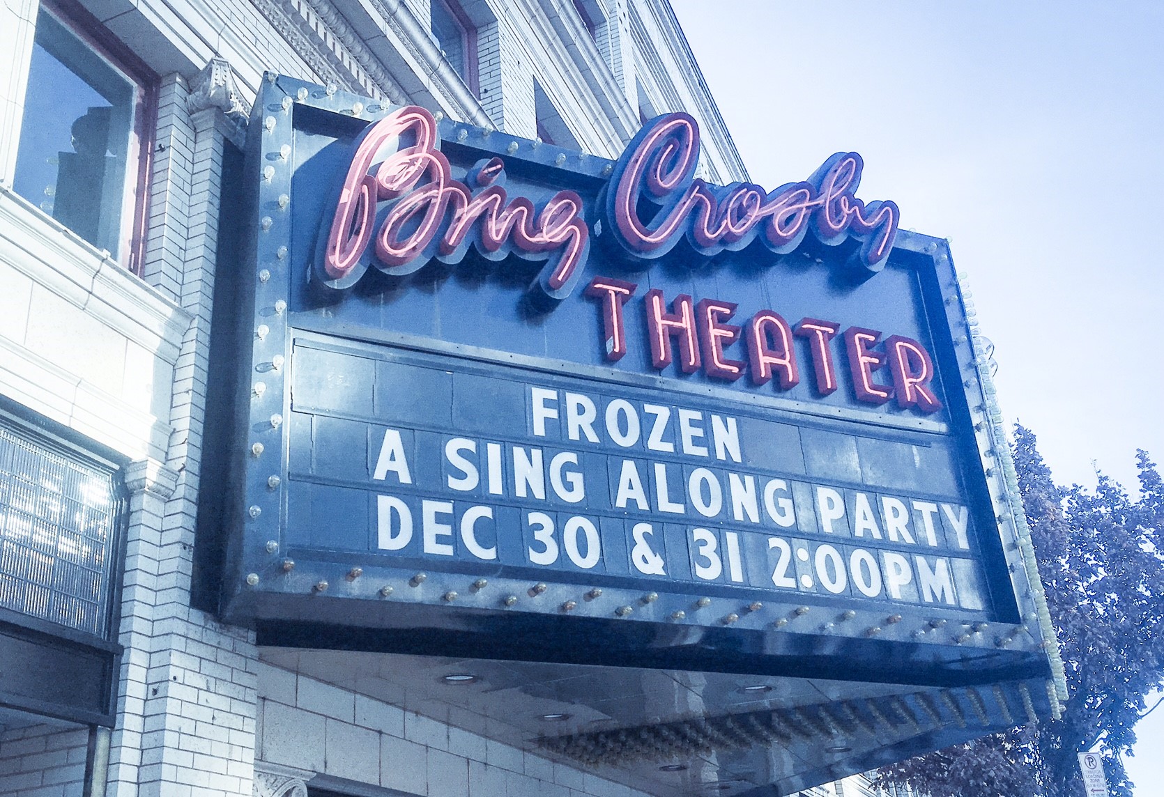 Bing Crosby Theatre in Winter